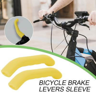 2 pares de fundas de palancas de freno de bicicleta, instalación sencilla, cubiertas de protección universales antideslizantes para manija de freno, accesorios