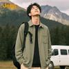 JEEP Men's Textured Seersucker Casual Shirt
