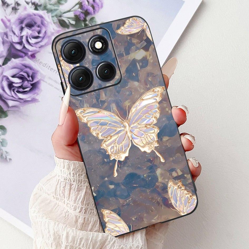 For Motorola Moto G86 Power 5G Case New Fashion Flower Bamboo Cat Cartoon Soft Silicone Back Cover For Moto G86 Power 2025 Coque