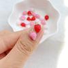 50pcs Resin Cute 3D Mini Strawberry Flat Back Rhinestone Scrapbook DIY Craft For Nail  Decor Jewelry Accessories
