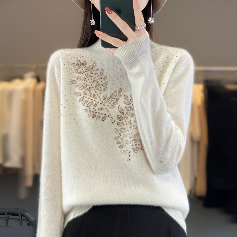 Women S Half Turtleneck Long Sleeve Knit Sweater Casual Top