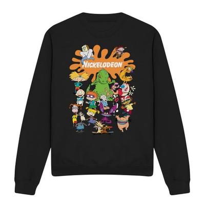 NICKELODEON Unisex Yetişkin Splat Grubu Sweatshirt