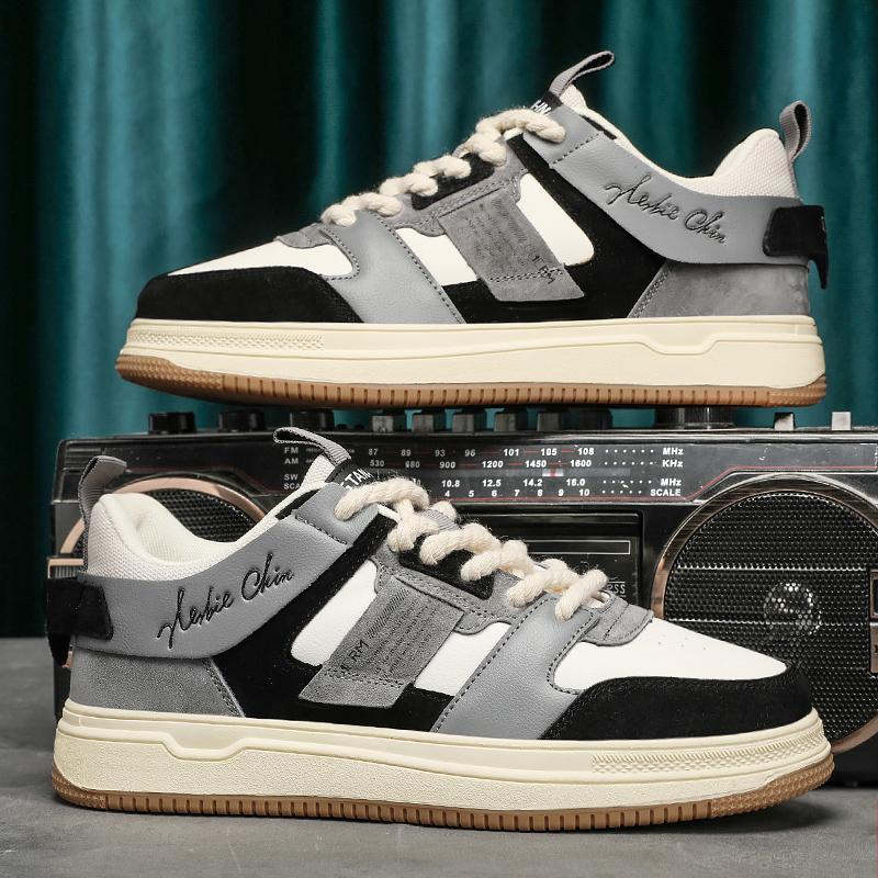 

Новые мужские кроссовки, модные повседневные спортивные туфли для скейтбординга, удобные дышащие туфли для бега на плоской подошве, мужские теннисные туфли 41