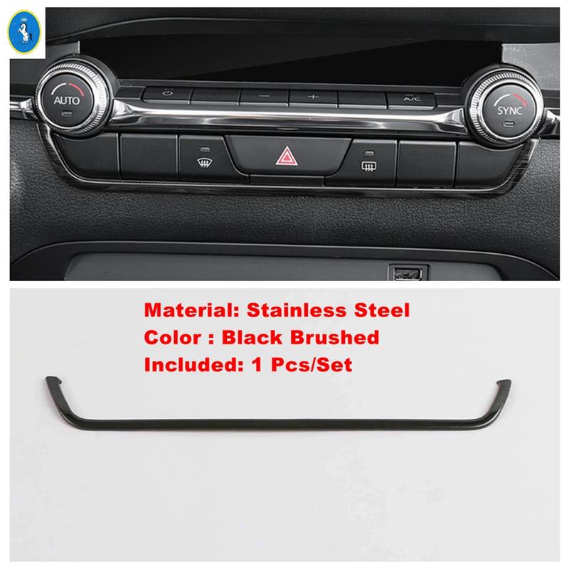 Accessories Center Control Warning Light Button Strip Glove Handle Storage Box Cover Trim For Mazda 3  + & CX-30  - 2024