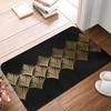 Reims, France Luxueux Black and Gold Hues Art Deco Anti-slip Doormat Floor Mat for Kitchen Entrance Home Bedroom Footpad Mats