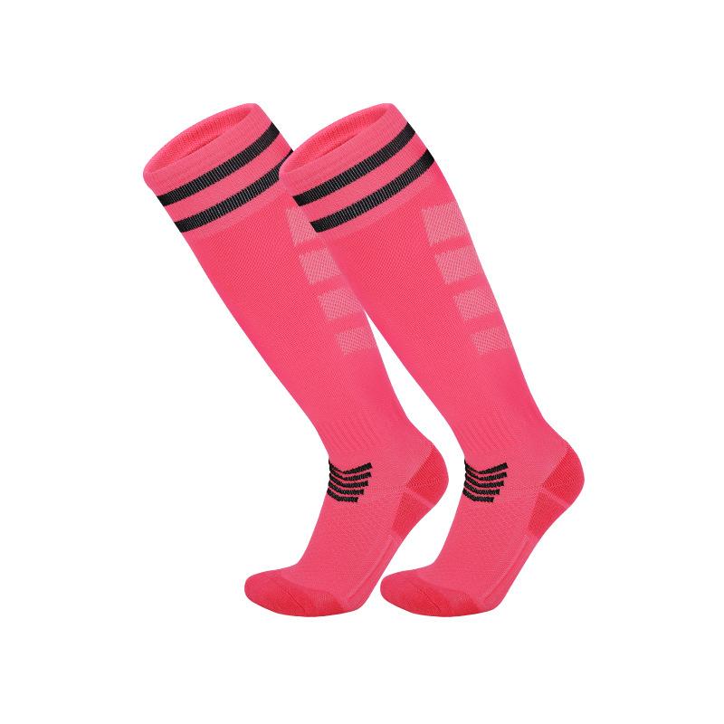 2026 Echte Kampf-Langrohr-Fußballsocken Professionell für Erwachsene, Kinder, ältere Kinder Frottee-Boden Beinschoner Atmungsaktive Sportsocken