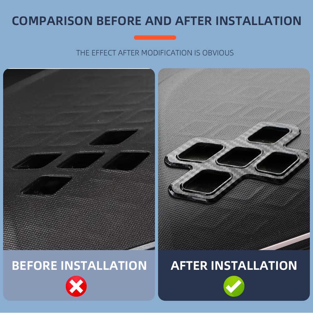 For BYD Dolphin Mini Seagull Dolphin Surf 2025 2025 LHD Front Dashboard AC Vent Cover Air Conditioner Outlet Sticker Accessories