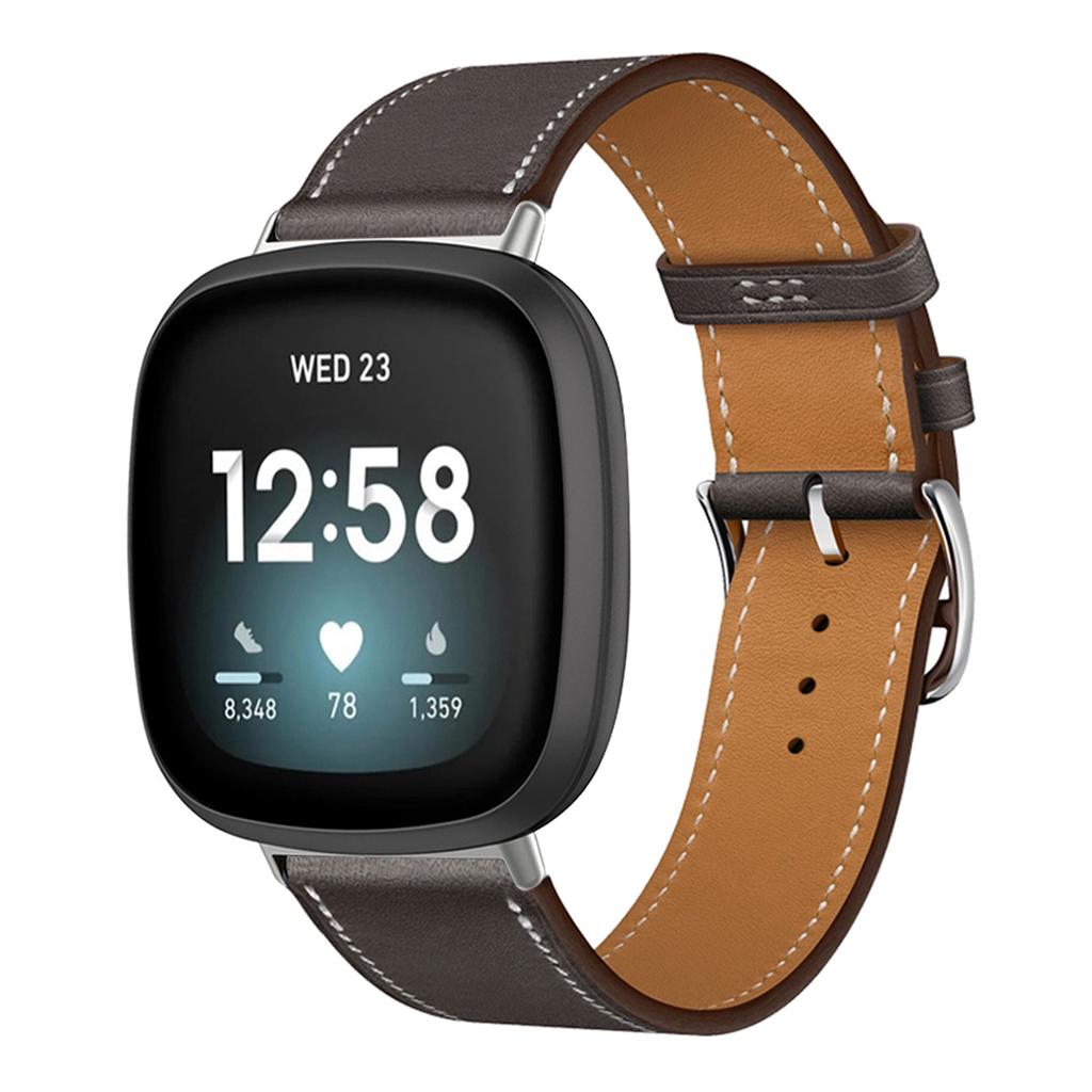 Leather Bracelet Strap For Fitbit Versa 4 3 2 1 Versa Lite Smart Watch Wristband Replacement Strap For Fitbit Sense/sense 2 Watchband
