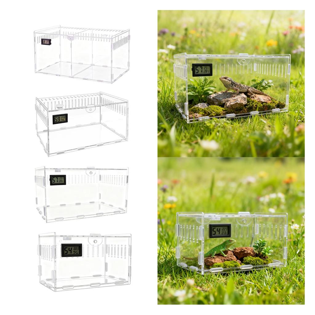 Terrarium dla gadów Klatka dla kraba pustelnika Akrylowa obudowa dla pająka Zbiornik dla pająka Klatka dla tarantuli dla Gekona Gerbila