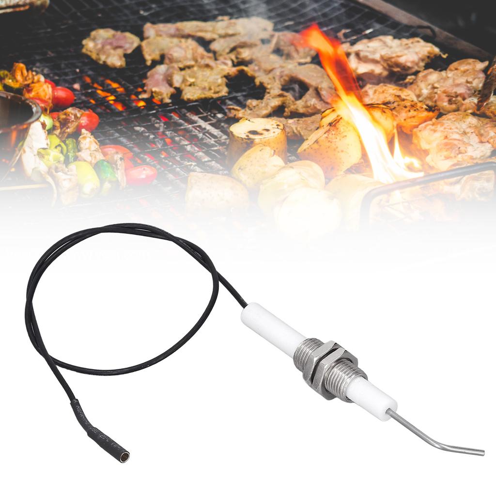 ZK40 5 szt. Elektroda zapłonowa ceramiczna M10 Gwintowana elektroda zapłonowa do pieca do zapalacza piezoelektrycznego z przyciskiem