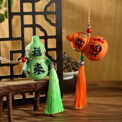 Decorative 3D Gourd Fragrant Bag Chinese Style Traditional Blessing Fragrant Bag Color Printing Lanyard Incense Bag Home Decor