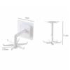360 Degrees Rotated Kitchen Hooks Self Adhesive Wall Door Hook Handbag Clothes Ties Bag Home Hanging Rack