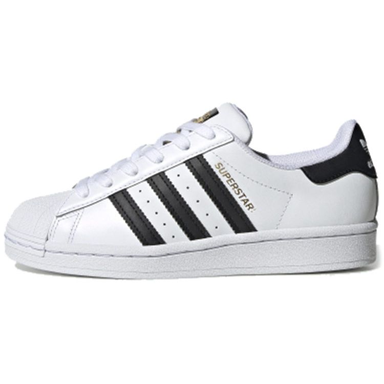 

Adidas Superstar J White Black Детские кроссовки Cloud-White Core-Black FU7712