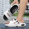 Summer new thick-soled stepping on shit personalized sandals outdoor two wear versatile fashion men's slippers seaside beach shoes