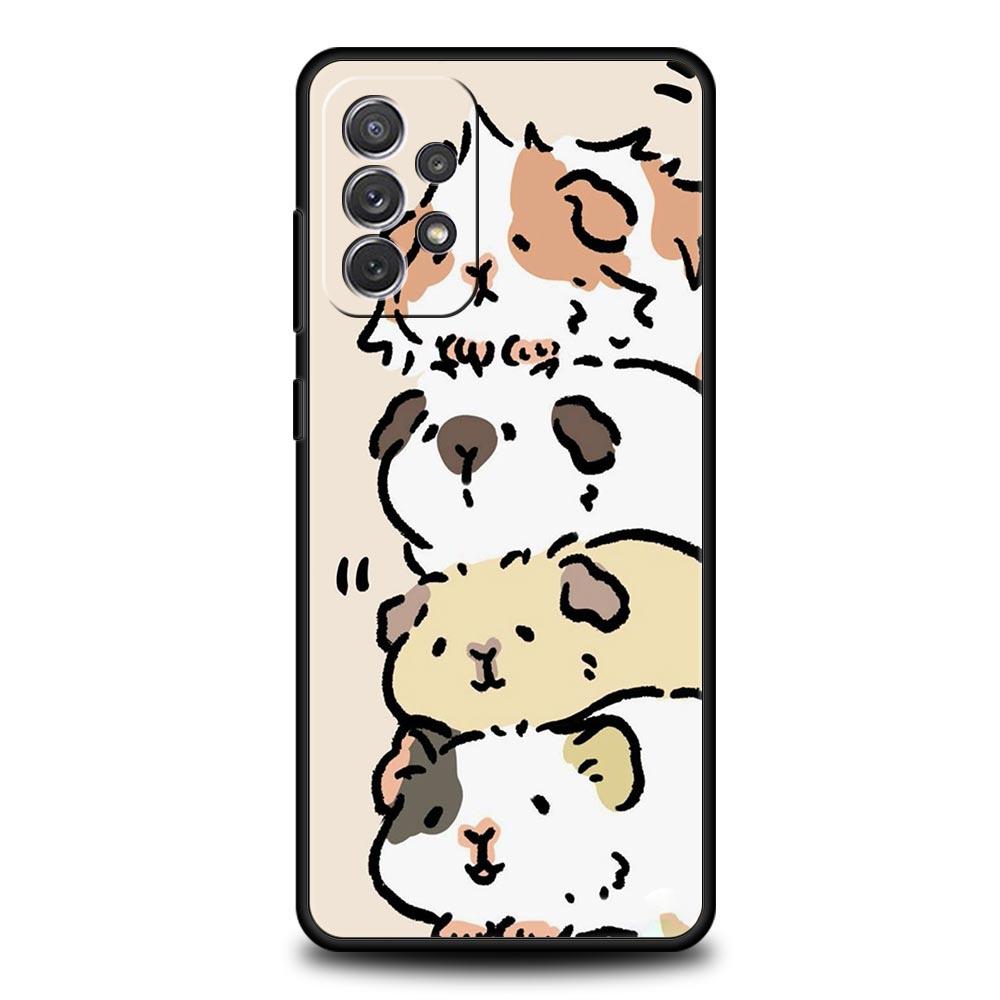 Animal Guinea Pig Cavy Cute Phone Case For Samsung A15 A13 A51 A71 A41 A31 A21S A03S A05 A35 A55 A23 A25 A33 A53 A73 5G Cover