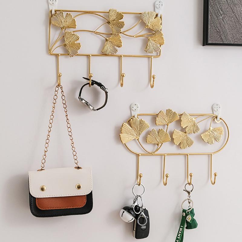 Ironwork Hooks for Entrance Decoration Wall Hanging Key Storage Behind The Door Fitting Room Coat Hanger