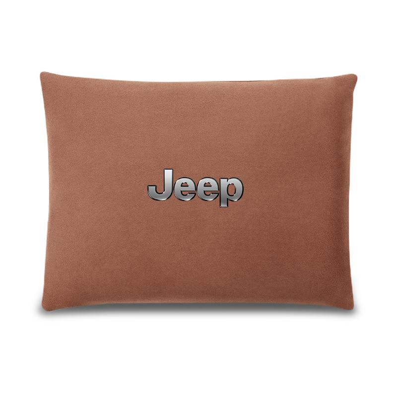 Car Headrest Cover Auto Seat Cover Head Neck Rest Pillow For Jeep Grand Cherokee Wrangler JK Gladiator Compass Renegade Patriot