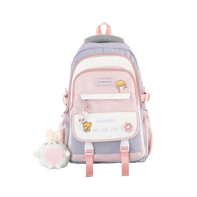 Schoolbag1011 New Female Junior High School Students Schoolbag Primary School Students Third To Sixth Grades Backpack Mori Large-capacity Multi-layer