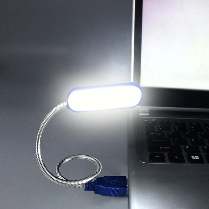 USB Direct Plug-In Portable Book Lamp White light Led Eye Protection Study Night Light  For Computer Laptop Night Lighting Lamps