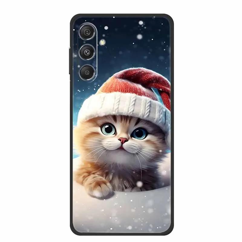 Phone Case For Samsung Galaxy S25 FE Plus Case Black Silicone TPU Soft Back Cover For Samsung M36 A17 5G Case A 17 Coque Shell