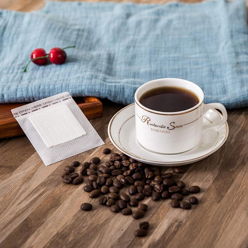 25-500Pcs Portable Coffee Filter Paper Bag Hanging Ear Drip Coffee Bags Office Home Single Serve Disposable Pour Over Filter Bag