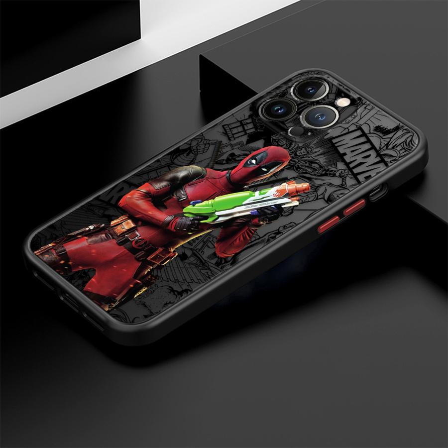 Marvel Deadpool Case for iPhone 17 Pro Max 14 16 Plus XS XR 11 7 8 SE 13 Mini 15 12 Air 17e Back Phone Cover