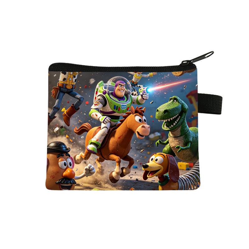 Πορτοφολάκι Toy Story Παιδικό Χαριτωμένο Μίνι Πορτοφόλι Αποθήκευσης Πολυεστερικό Εκτυπωμένο Πορτοφολάκι με Φερμουάρ Θήκη Καρτών
