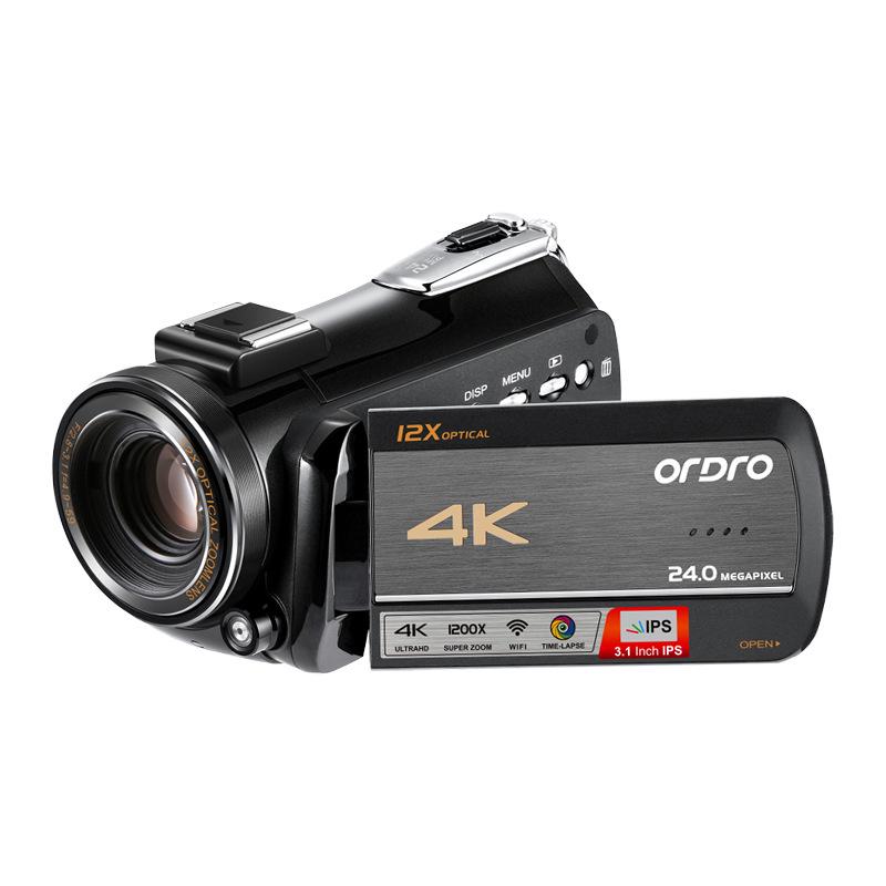 

Ouda AC5 4K HD Camcorder with 12x Optical and 1200x Digital Zoom чорний