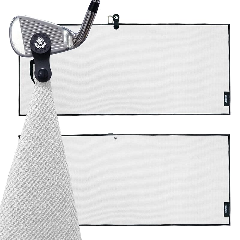 4Monster Golf Towel with Magnet, Microfiber, Compact, Quick-Drying, Gym Towel, Sports Towel