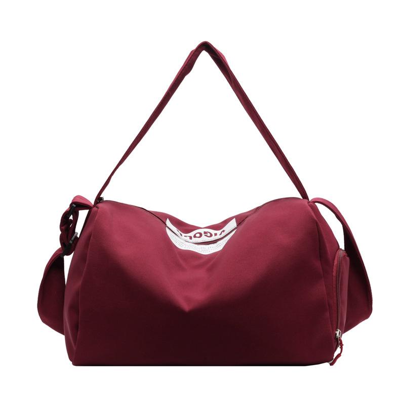 Short-distance leisure travel bag with shoe compartment portable yoga bag dry and wet separation sports urban simple fitness bag