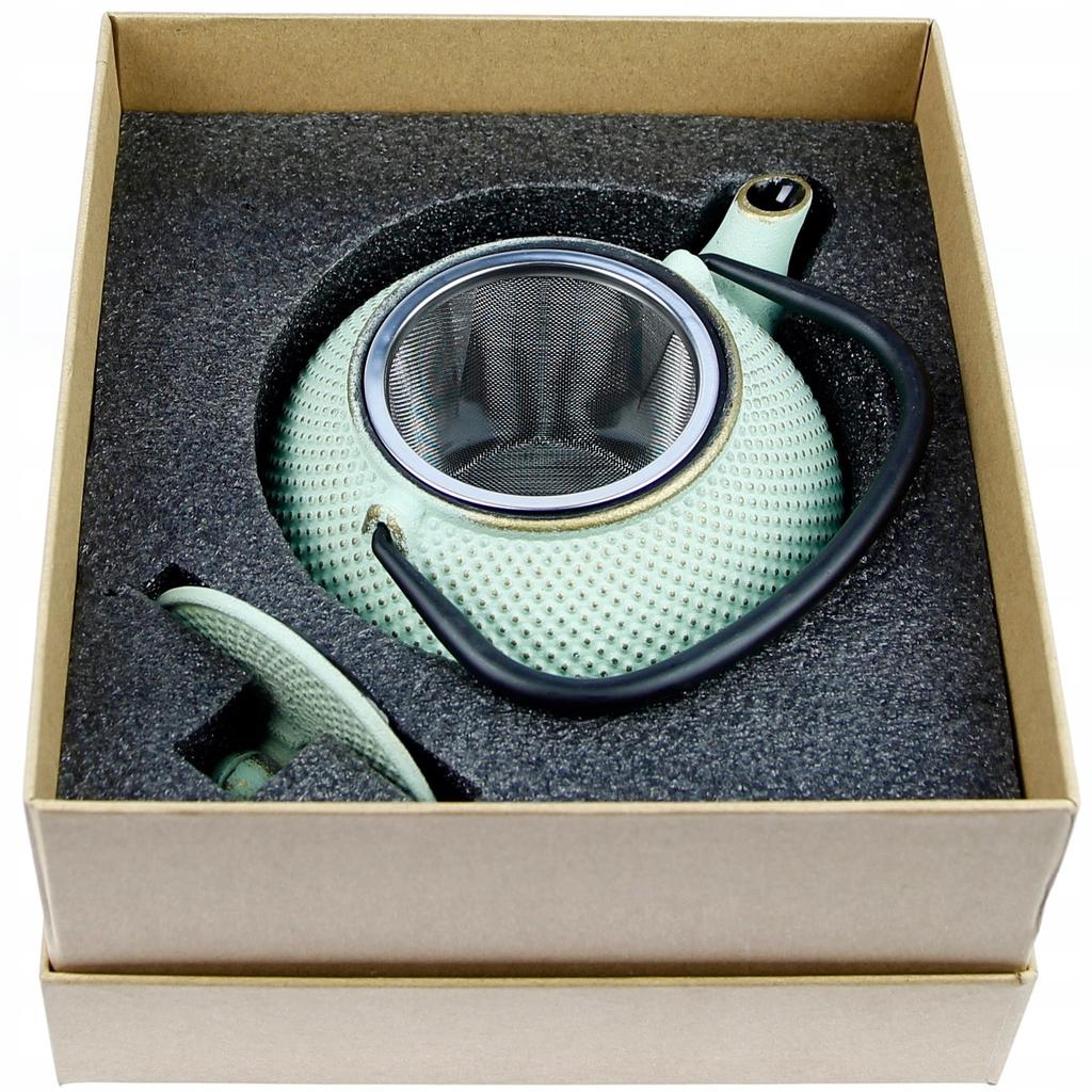 Cast Iron Kettle 0.8 L Infuser Strainer For Brewing Tea And Herbs