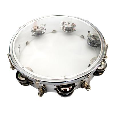 Hand Drummer Clapping Drum Percussion Tambourine Metal Kids Musical Educational Instrument Toy 8in