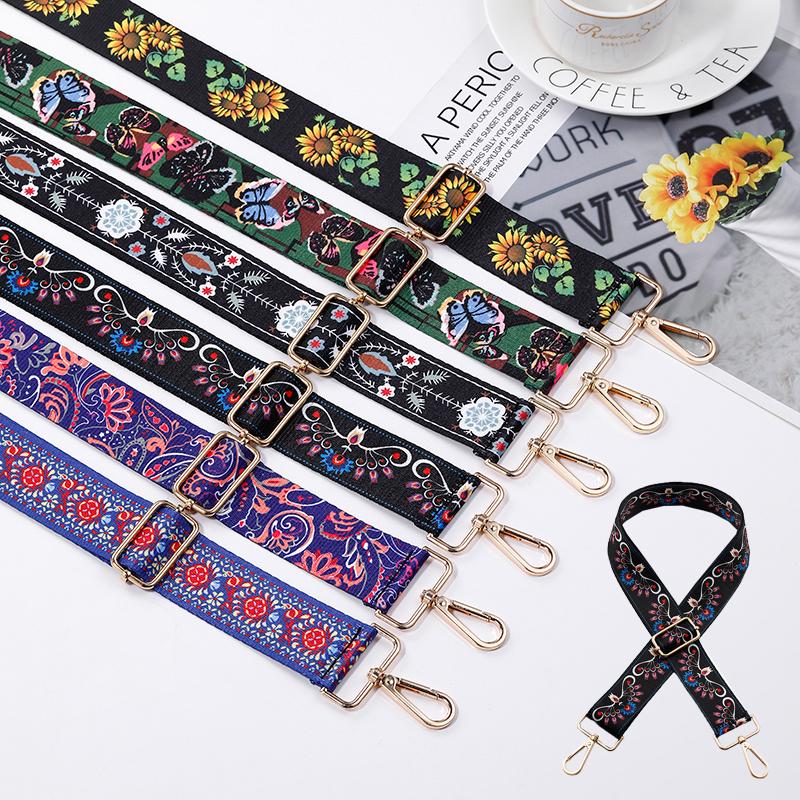 

130cm Adjustable Single Crossbody Polyester Straps Printing Bag Strap Handbags Wide Bag Belt