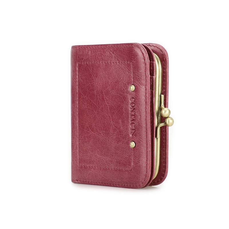 

Новый женский кошелек FRID из натуральной кожи, короткий кожаный кошелек с карманом для монет, женские летние тонкие карманные кошельки для женщин циан/небо