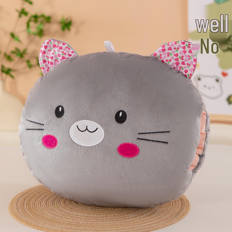 Cartoon Winter Hand Warmer Plush Pillow with Logo Customization