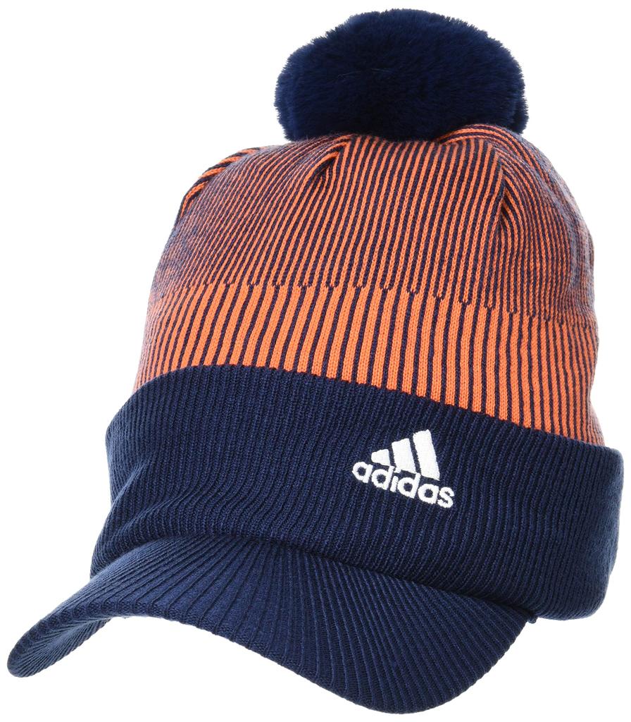 Adidas Golf Visor Knit College Sizes COLD.RDY Pom-Pom Cap, Women's, Navy, 54-57cm