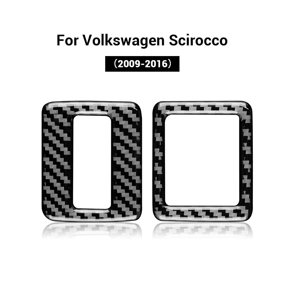 For Volkswagen Scirocco 2009 2010 2011 2012 2013 2014 2015 2016 Real Soft Carbon Fiber Sticker LHD RHD Car Door Window Panel