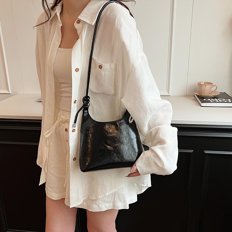 Wrinkled Square Bag for Women's  Summer Korean Edition  Trendy Versatile Shoulder Bag Fashion Crossbody Women's Bag