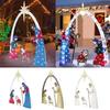 Estaca de Jardim para Presépio Decoração de Natal e Páscoa para Exterior Display Rústico de Jardim Para Casa e Igreja Peça Central de Feriado