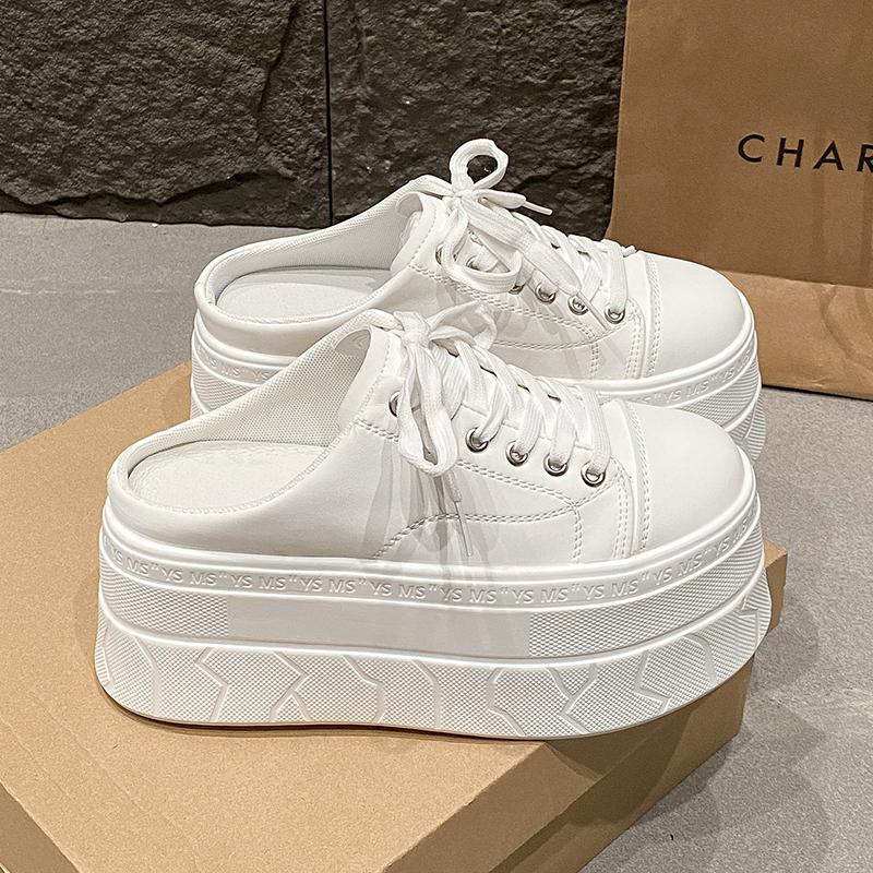 8 см Патент Микрофибра Кожа Синтетика Платформа Клиновидный каблук Дышащие Туфли Лето Массивный каблук Мэри Джейн Тапочки Обувь 36 белый 3880₽