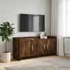 TV Cabinet 102 x 33 x 47 cm Smoked Oak Wood Based Panel