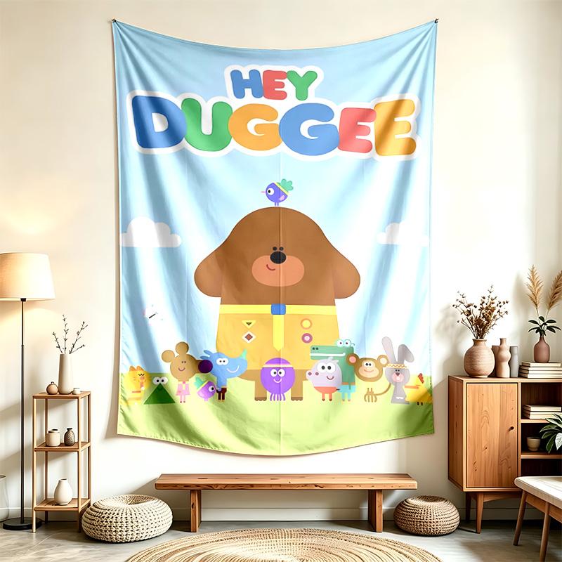 Ehi Duggee (1) Arazzo Adatto Per Decorare Case Dormitori E Camere Da Letto Morbido Al Tatto E Un Regalo Perfetto Per Amici E Familiari