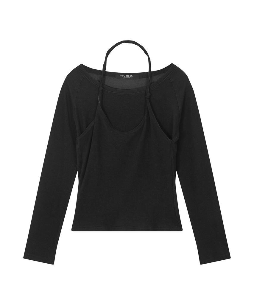 Yusim Twist Soft Wool Knit Top Ivory