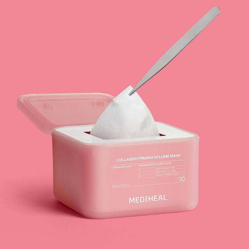 NEW Mediheal Derma 365 Collagen Elasticity Volume Pull-Out Mask Pack (30 Sheets)