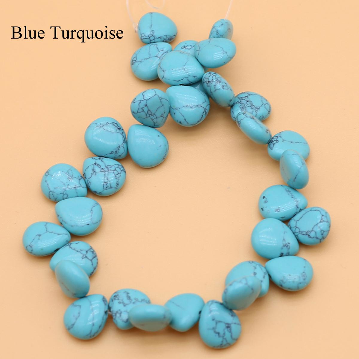 

Намистини з натурального каменю з горизонтальним отвором, ручної роботи, 32 шт./нитка, кришталевий агат у формі краплі, вільні розпірні намистини для виготовлення ювелірних виробів Аксесуари своїми руками 10x12 мм 32Pcs/Strand,10x12mm