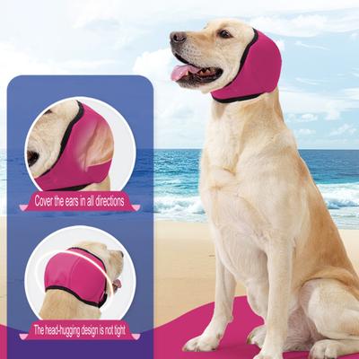 Paraorecchie per Cani Anti-Scuotimento Fascia Elastica Impermeabile Protezione per Orecchie per Ematoma Bagno Asciugatura Nuoto Rumore Sollievo dall'Ansia
