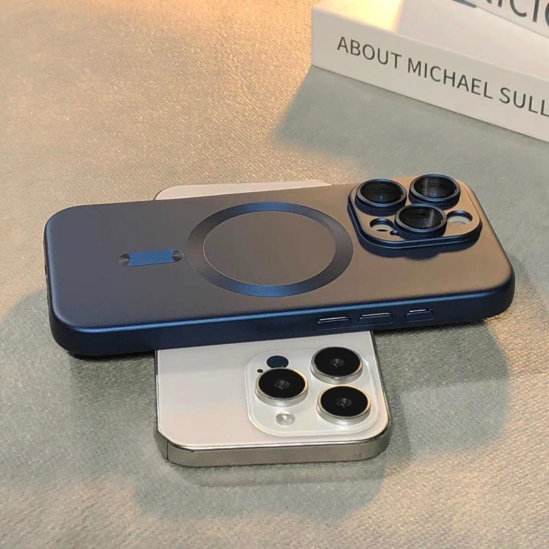 Luxusní magnetické pouzdro MagSafe s bezdrátovým nabíjením pro iPhone 16, 15, 11, 13, 12, 16 Pro Max XR, černé, nárazuvzdorné, silikonové