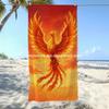 Fiery Phoenix Sunset Beach Towel Patterned Sunscreen And Windproof Suitable For Swimming Pool Camping Travel