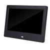7" HD Screen Digital Photo Frame Alarm Clock Music Movie Player (Black )