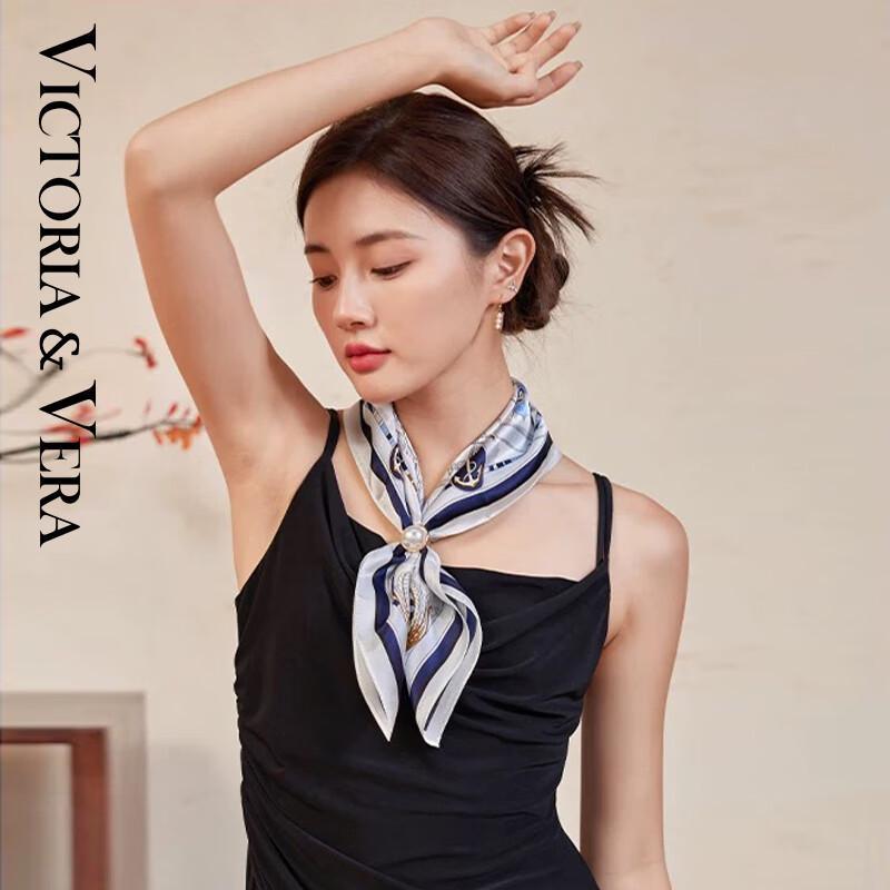 VICTORIA&VERA Mulberry Silk Printed Scarf